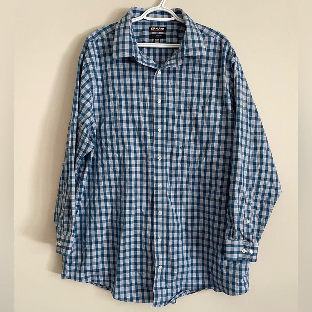 Kirkland Signature Plaid Button Down Shirt